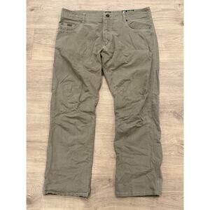 Kuhl Revolvr Lean Vintage Patina Dye Pants Mens 38x30 Green Outdoor Hiking